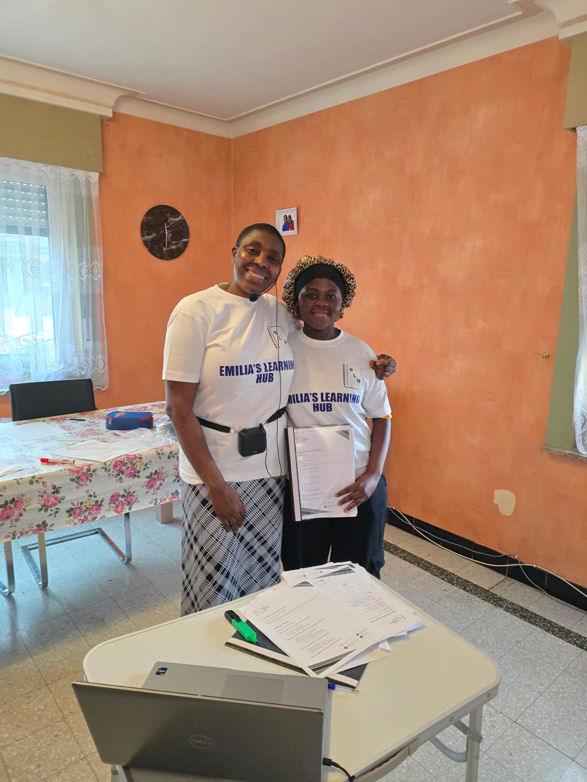 Emilia Ndoh working
